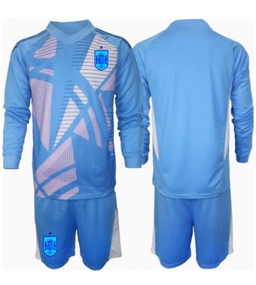 Lacne Dětský Futbalové dres Španielsko Brankarsky  ME 2024 Dlhy Rukáv - Domáci (+ trenírky)